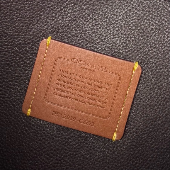 Coach - Tyler Carryall Black Leather Tote Bag - Picture 11 of 11